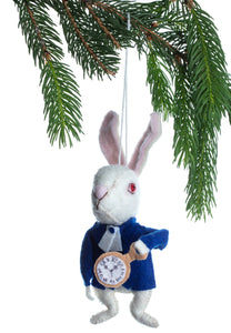 The White Rabbit - Alice in Wonderland Character Ornament