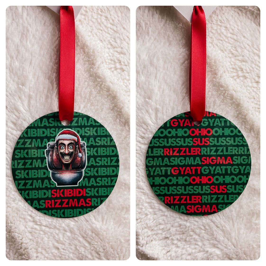 Skibidi Rizzmas Ornament