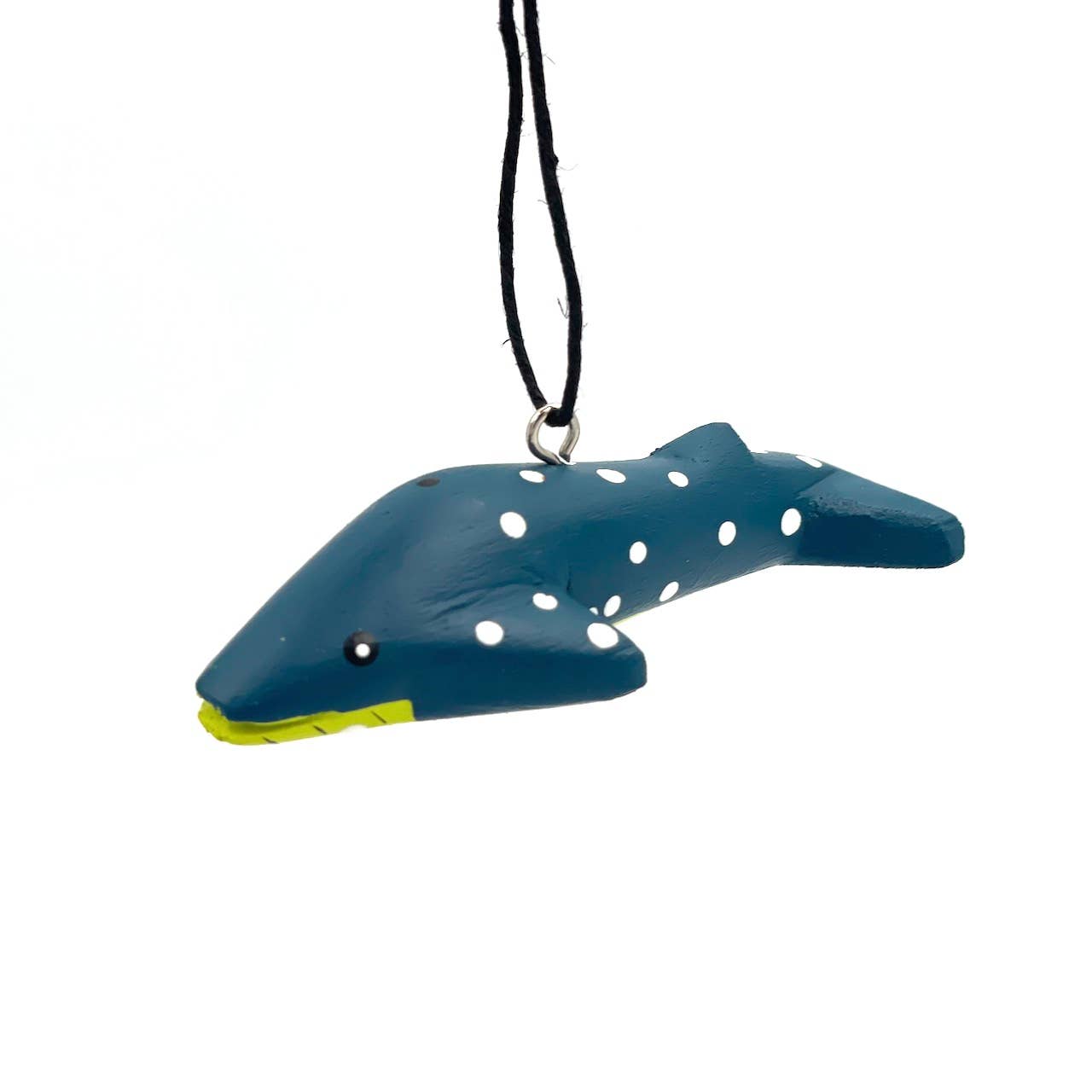 Blue Whale Balsa Wood Ornament