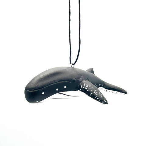 Humpback Whale Balsa Wood Ornament