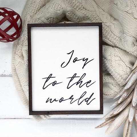 "Joy to the World" - 8" x 10"