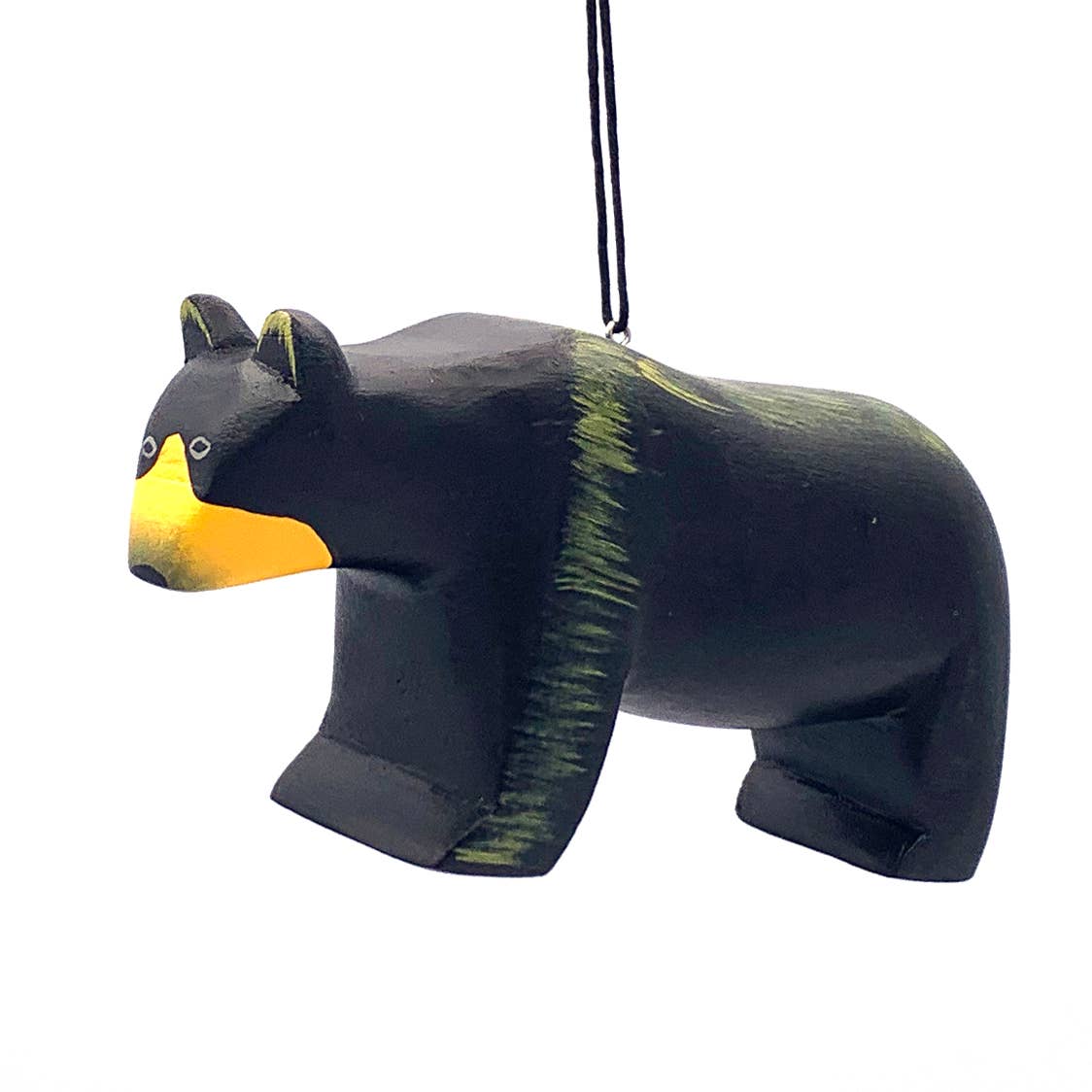 Black Bear Balsa Wood Ornament