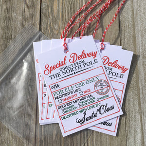 Santa Gift Tags (6 Per Pack) - B2BW
