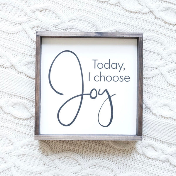 “Today, I Choose Joy" - 8" x 8" - 2 Colourways
